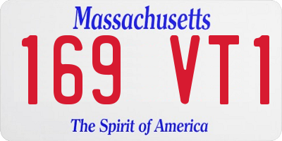 MA license plate 169VT1
