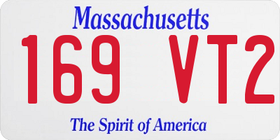 MA license plate 169VT2