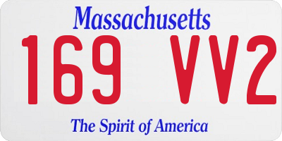 MA license plate 169VV2