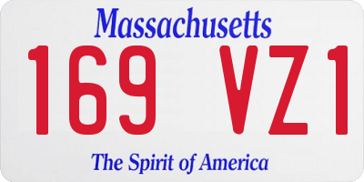 MA license plate 169VZ1