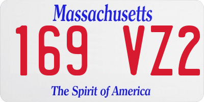 MA license plate 169VZ2