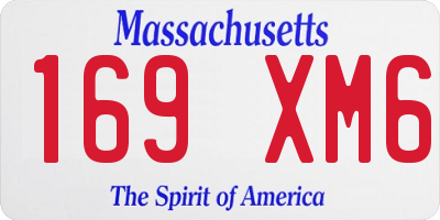 MA license plate 169XM6