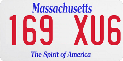 MA license plate 169XU6