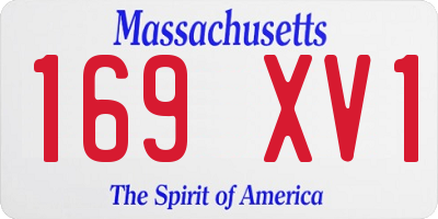 MA license plate 169XV1