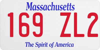 MA license plate 169ZL2