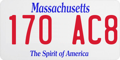 MA license plate 170AC8