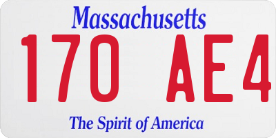MA license plate 170AE4
