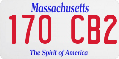 MA license plate 170CB2