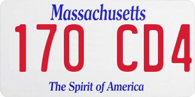 MA license plate 170CD4