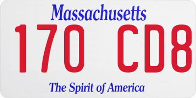 MA license plate 170CD8