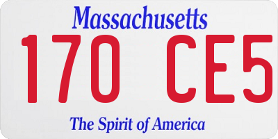 MA license plate 170CE5