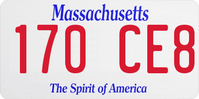 MA license plate 170CE8
