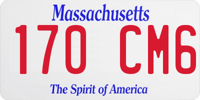 MA license plate 170CM6