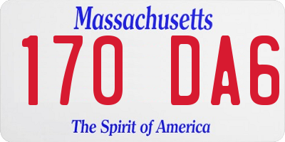 MA license plate 170DA6