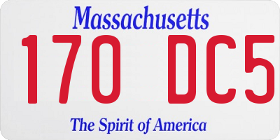 MA license plate 170DC5