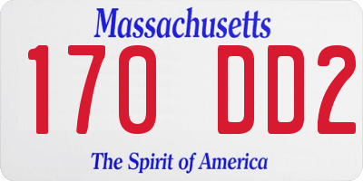 MA license plate 170DD2