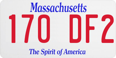 MA license plate 170DF2