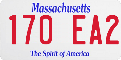 MA license plate 170EA2