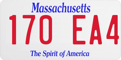 MA license plate 170EA4