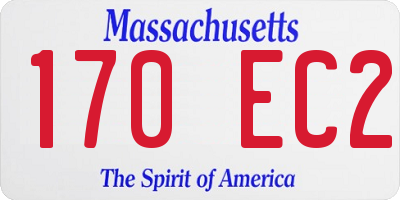 MA license plate 170EC2