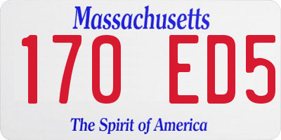 MA license plate 170ED5