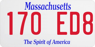 MA license plate 170ED8