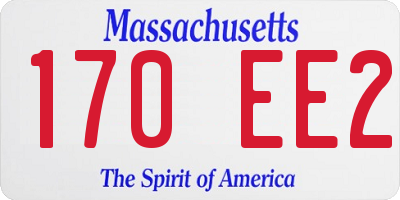 MA license plate 170EE2