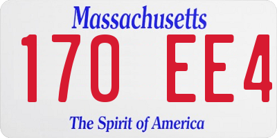 MA license plate 170EE4