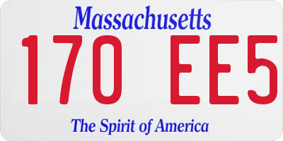 MA license plate 170EE5