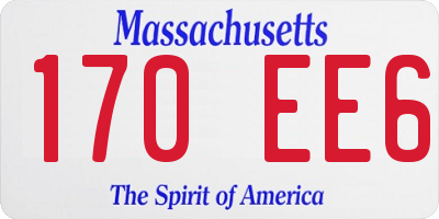 MA license plate 170EE6