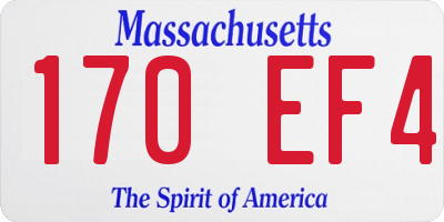 MA license plate 170EF4