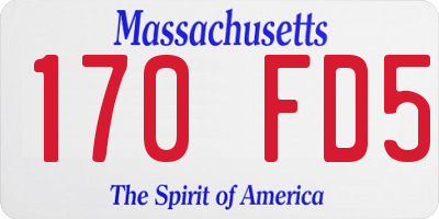 MA license plate 170FD5