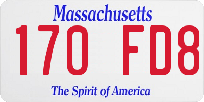 MA license plate 170FD8