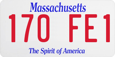 MA license plate 170FE1