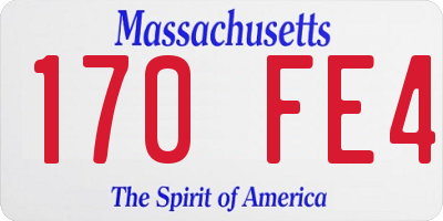 MA license plate 170FE4