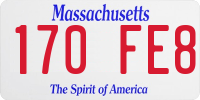 MA license plate 170FE8