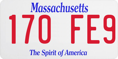 MA license plate 170FE9