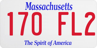 MA license plate 170FL2