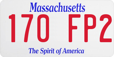 MA license plate 170FP2