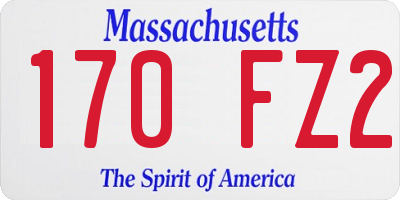 MA license plate 170FZ2