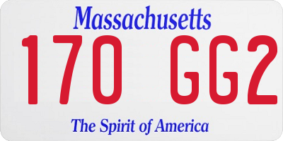 MA license plate 170GG2