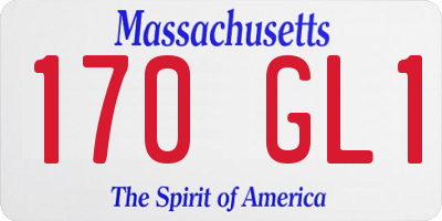 MA license plate 170GL1