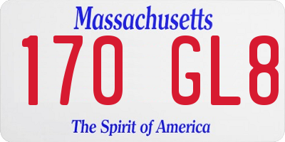 MA license plate 170GL8