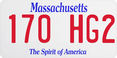 MA license plate 170HG2