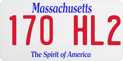 MA license plate 170HL2