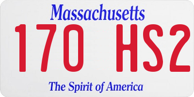 MA license plate 170HS2