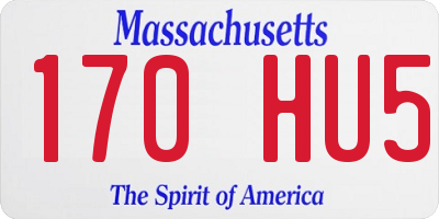 MA license plate 170HU5