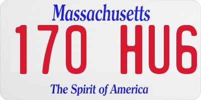 MA license plate 170HU6