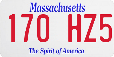 MA license plate 170HZ5