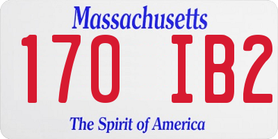 MA license plate 170IB2